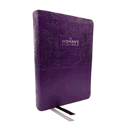 332465: KJV Woman&amp;quot;s Full Color Study Bible, Comfort Print--soft leather-look, purple