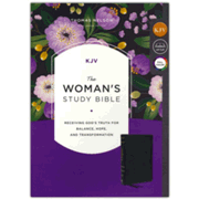 332571: KJV Woman&amp;quot;s Full Color Study Bible, Comfort Print--genuine leather, black