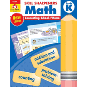 389852: Skill Sharpeners Math, Grade K (2021 revised edition)
