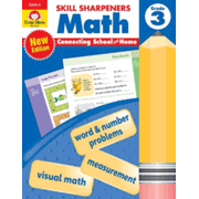 389882: Skill Sharpeners Math, Grade 3 (2021 revised edition)