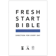 399615: NLT Fresh Start Bible--genuine leather, gray