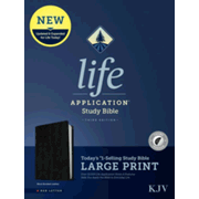 439888: KJV Large-Print Life Application Study Bible, Third Edition--bonded leather, black (indexed)