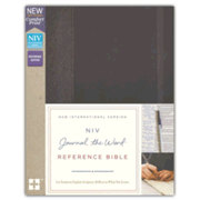 44933X: NIV Journal the Word Reference Bible--hardcover, black