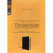 459237: KJV Thompson Chain-Reference Bible, Comfort Print--european bonded leather, black