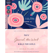 460398: NIrV Journal the Word Double-Column Bible for Girls, hardcover