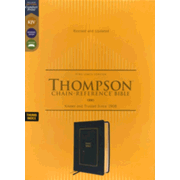461296: KJV Thompson Chain-Reference Bible, Comfort Print--soft leather-look, black (indexed)