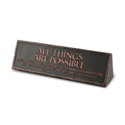 5115830: All Things Are Possible Desktop Plaque