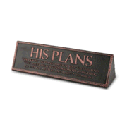 5115854: His Plans Desktop Plaque