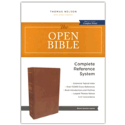 5223528: The KJV Open Bible, Comfort Print--genuine leather, brown