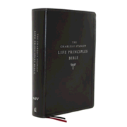 5225577: NIV Charles F. Stanley Life Principles Bible, 2nd Edition, Comfort Print--soft leather-look, black