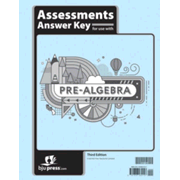 525139: Pre-Algebra Grade 8 Assessments Key (3rd Edition)