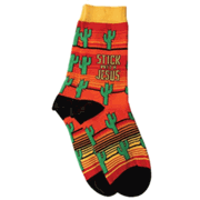 529031: Stick With Jesus, Cactus, Socks