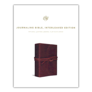 552762: ESV Journaling Bible, Interleaved Edition (Brown, Flap with Strap), Natural Leather, Brown