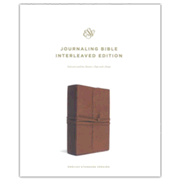 552762: ESV Journaling Bible, Interleaved Edition (Brown, Flap with Strap), Natural Leather, Brown