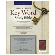 577471: Key Word Study Bible KJV (2008 new edition), Bonded Burgundy Leather
