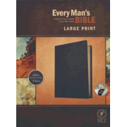 6447937: NLT Every Man&amp;quot;s Large-Print Bible--genuine leather, black (indexed)
