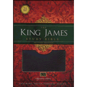 679591: King James Study Bible, Second Edition, Bonded Leather, Burgundy