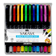 681129: Zebra Sarasa Bible Marking Kit, 12 Pens