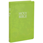 691589: KJVER Gift and Award Holy Bible Deluxe Edition--soft leather-look, olive