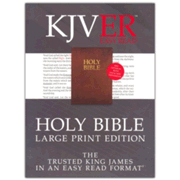 691635: KJVER Large Print Holy Bible--bonded leather, acorn (indexed)