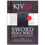 691651: KJVER Sword Holy Bible, Large Print, Imitation Leather,  black (indexed)