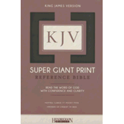 709690: KJV Super Giant Print Reference Bible, Imitation leather, black , Hendrickson Publishers