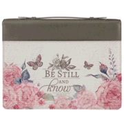 7149922: Be Still And Know Butterfly Bible Cover, X-Large