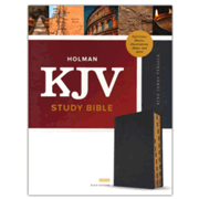7722023: KJV Study Bible, Full-Color--premium leather, black (indexed)