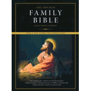 774633: KJV Family Bible, Deluxe--bonded leather-over-board, white