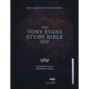 782853: NASB Tony Evans Study Bible, Black Genuine Leather, Indexed