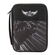 789752: Eagle Wing, Isaiah, 40:31, Bible Cover, Black, Thinline