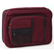 9005XL: Canvas Organizer with Study Kit Bible Cover, Burgundy, Extra Large