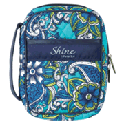 905660: Shine Quilted Bible Cover, Paisley, Small