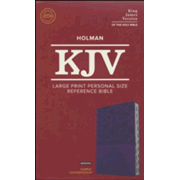 935647: KJV Large Print Personal Size Reference Bible, Purple Leathertouch Imitation Leather, Indexed