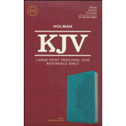935678: KJV Large Print Personal Size Reference Bible, Teal Leathertouch Imitation Leather