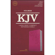 935746: KJV Large Print Compact Reference Bible, Pink LeatherTouch Imitation Leather