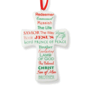 96057: Names Of Jesus Cross Ornament