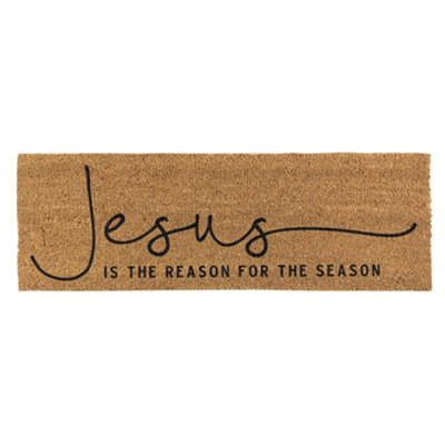 Jesus Is The Reason Christian coir door mat