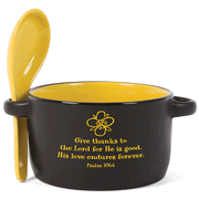 053150: Give Thanks To The Lord Personal Bowl w/ Spoon