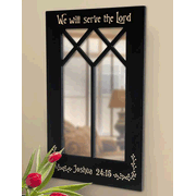 0913109: We will Serve The Lord, Decorative Mirror