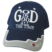 37471X: God Is Good Cap Navy