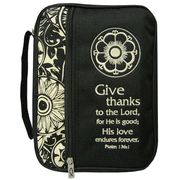 536979: Give Thanks Bible Cover, Extra Large