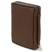742322: Leather Bible Cover, Brown, Extra Large