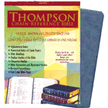 076404: KJV Thompson Chain-Reference Bible, Blue Kirvella Imitation Leather