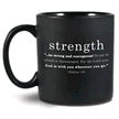18935X: Be Strong and Courageous Christian Coffee Mug