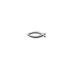 235353: Fish Lapel Pin, Silver Plated