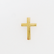 563002: Plain Cross Lapel Pin, Gold
